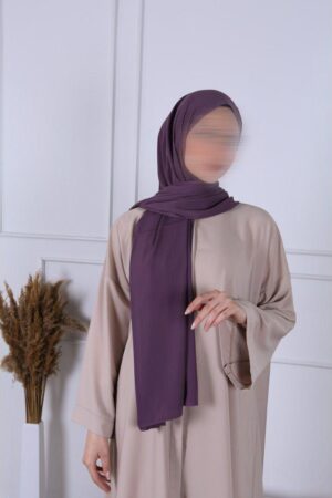 Hijab soie de Médine Violet clair