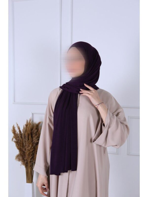 Hijab Jersey Premium Violet foncé
