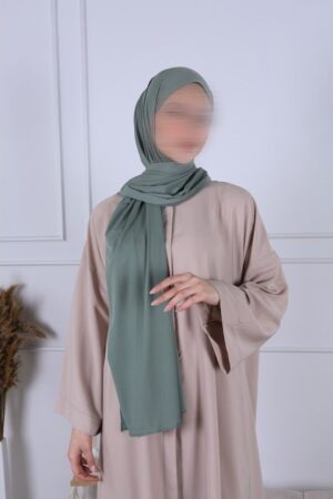 HIJAB JERSEY PREMIUM VERT D’EAU