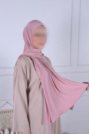 Hijab Jersey Premium Rose clair