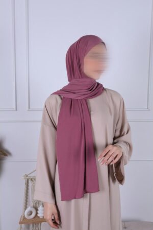 Hijab Jersey Premium Rose foncé