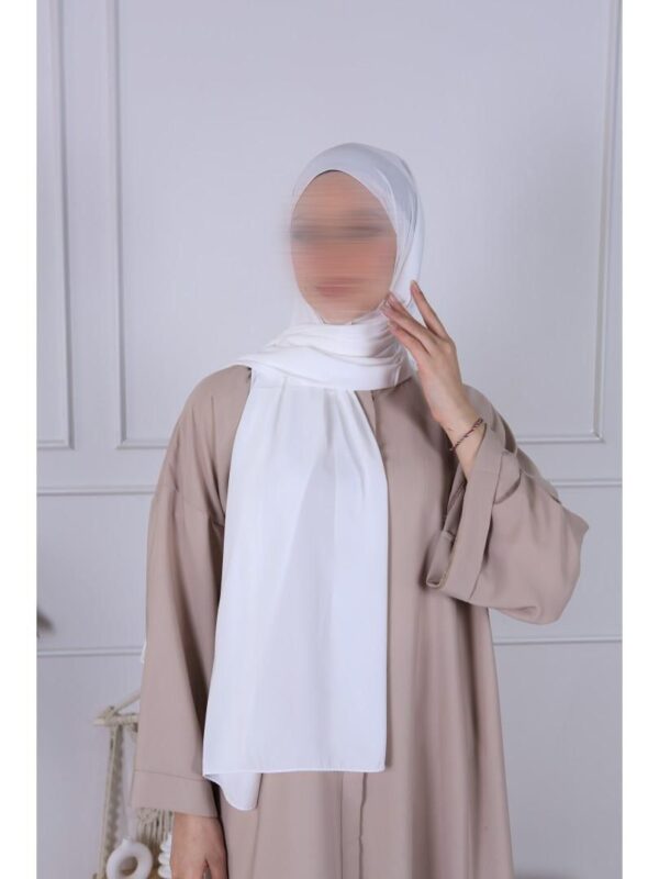 Hijab soie de Médine blanc