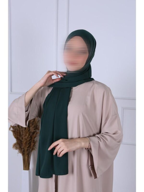 Hijab soie de Médine Vert foncé