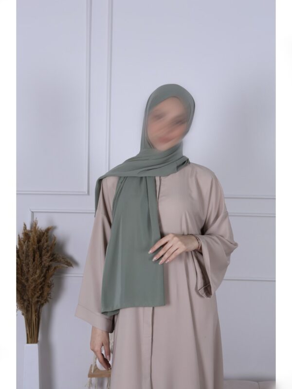 Hijab soie de Médine vert eau