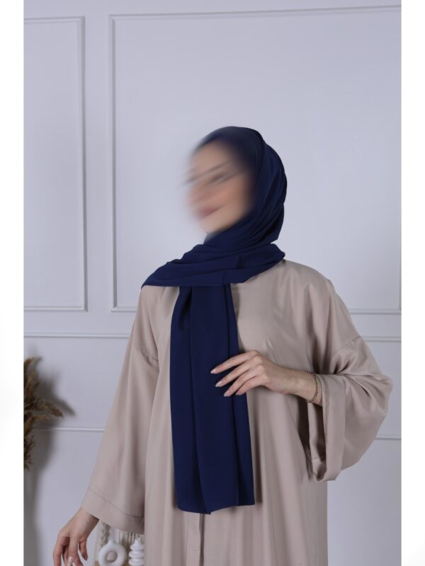 Hijab Jersey Premium bleu foncé nuit